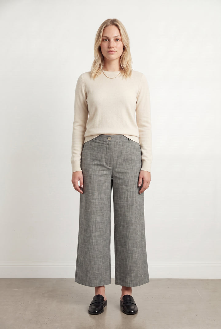 Pantalon Large Gris - Taille L/40 de la marque La Fée Maraboutée | PARAD117196 - Vendu par Paradigme - Image 1