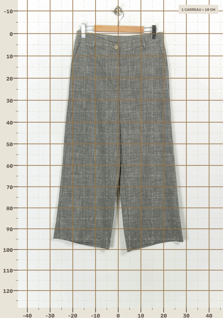 Pantalon Large Gris - Taille L/40 de la marque La Fée Maraboutée | PARAD117196 - Vendu par Paradigme - Image 4
