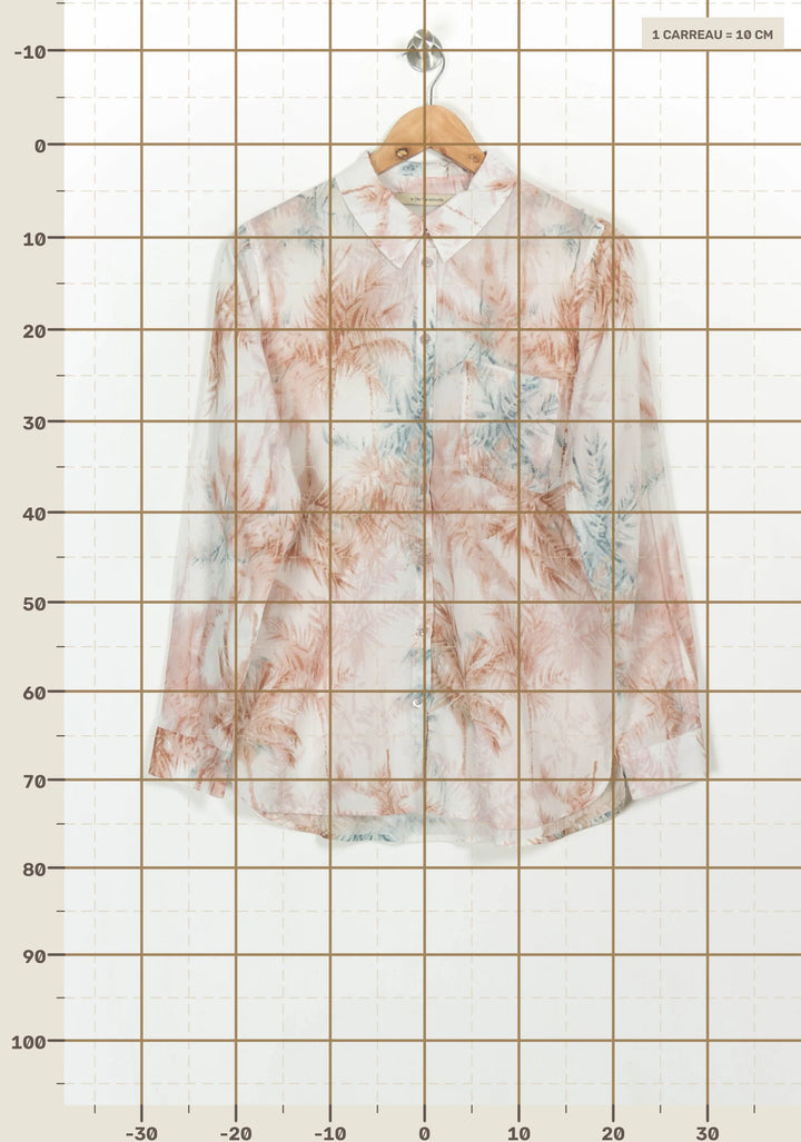 Chemisier Rose et Bleu - Taille XXL/44 de la marque La Fée Maraboutée | PARAD117200 - Vendu par Paradigme - Image 4
