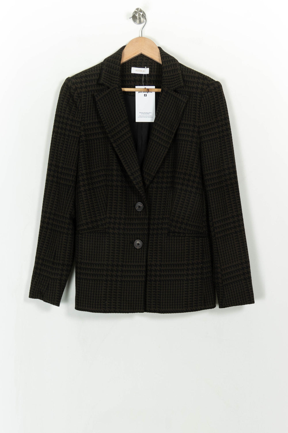 Blazer Noir et Marron - Taille M/38 de la marque Kookai | PARAD117248 - Vendu par Paradigme - Image 2