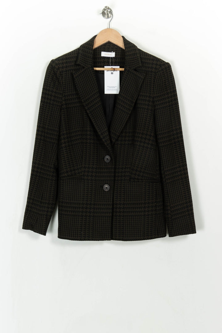 Blazer Noir et Marron - Taille M/38 de la marque Kookai | PARAD117248 - Vendu par Paradigme - Image 2