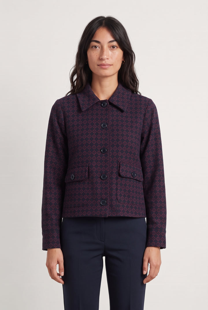 Veste Violette et Rouge - Taille M/38 de la marque La Fée Maraboutée | PARAD117253 - Vendu par Paradigme - Image 1