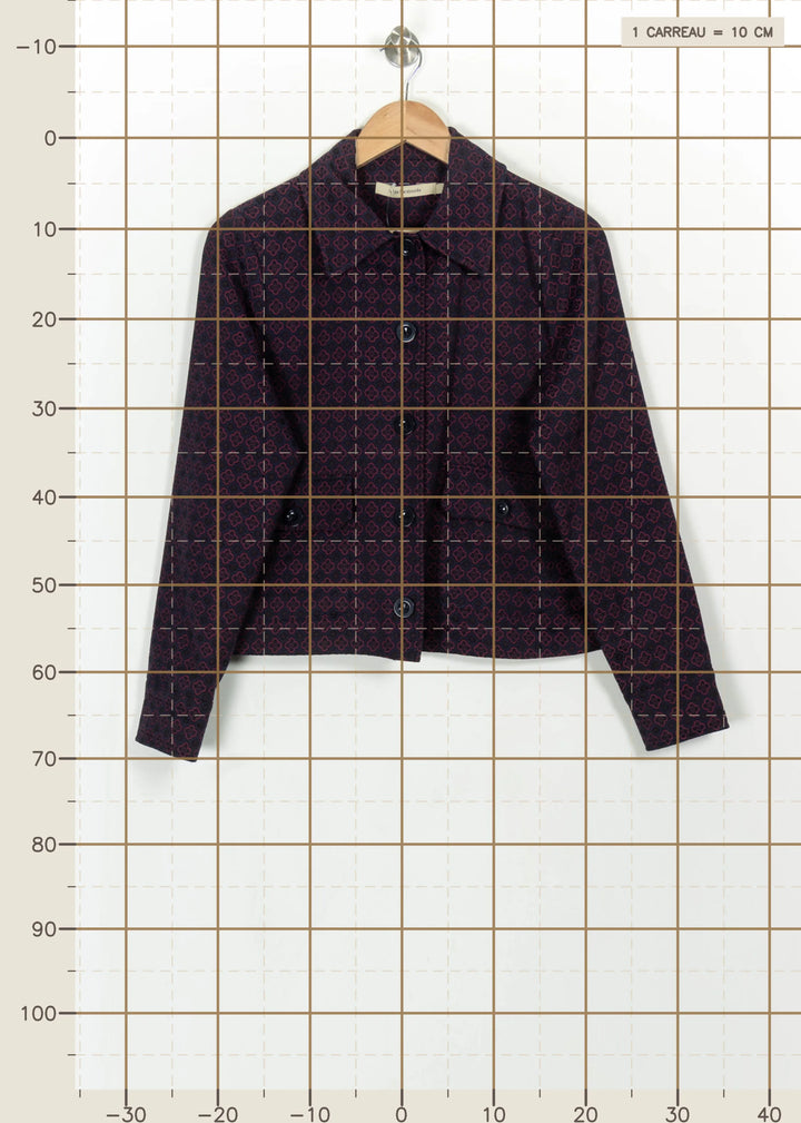 Veste Violette et Rouge - Taille M/38 de la marque La Fée Maraboutée | PARAD117253 - Vendu par Paradigme - Image 4