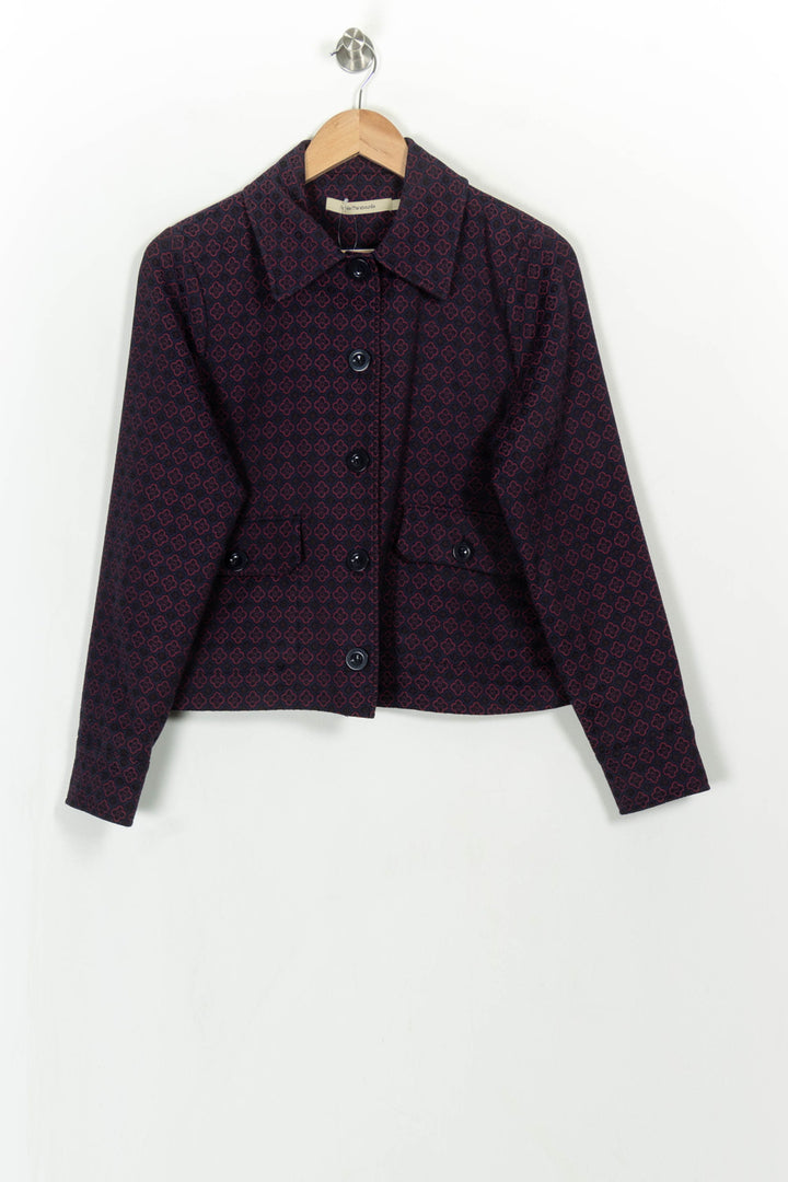 Veste Violette et Rouge - Taille M/38 de la marque La Fée Maraboutée | PARAD117253 - Vendu par Paradigme - Image 2