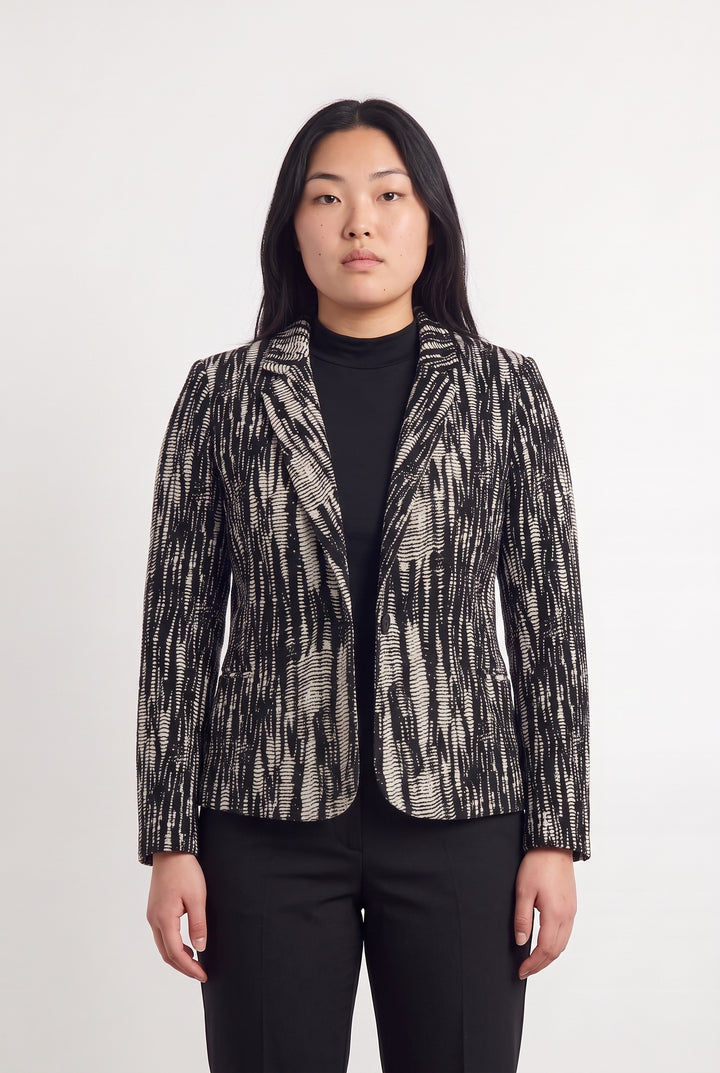 Blazer Noir et Blanc - Taille L/40 de la marque La Fée Maraboutée | PARAD117254 - Vendu par Paradigme - Image 1