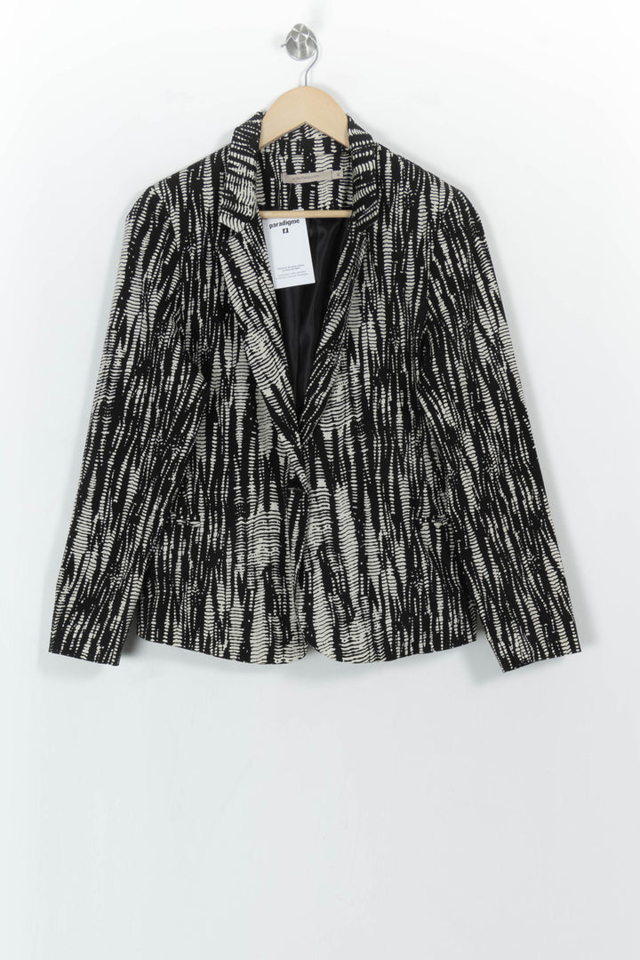 Blazer Noir et Blanc - Taille L/40 de la marque La Fée Maraboutée | PARAD117254 - Vendu par Paradigme - Image 2