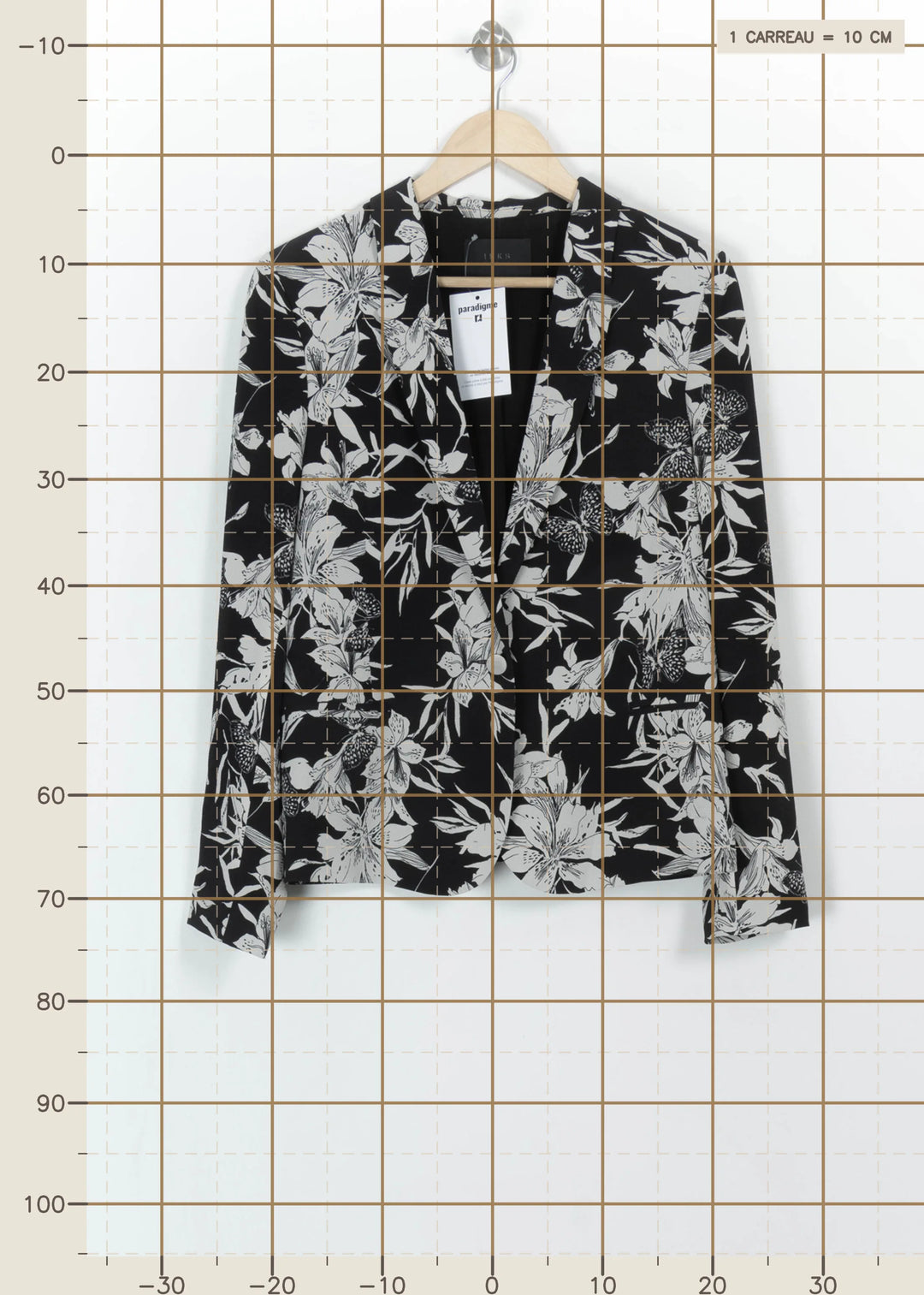 Blazer Noir et Blanc - Taille XL/42 de la marque IKKS | PARAD117255 - Vendu par Paradigme - Image 4