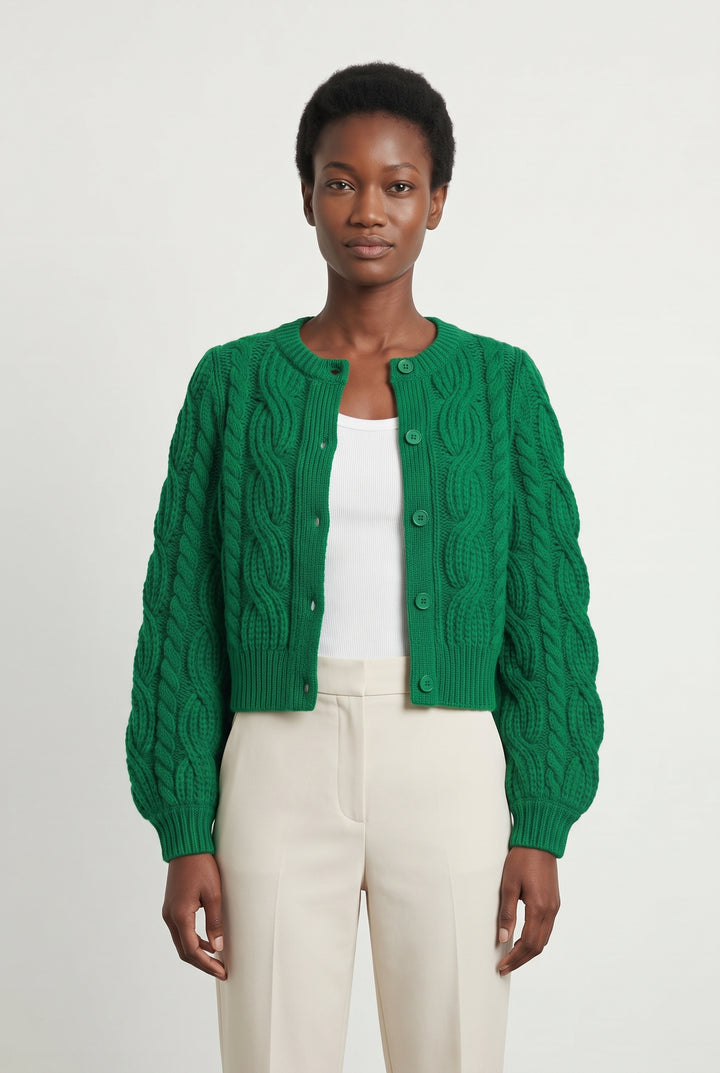 Gilet ou Cardigan Vert - Taille S/36