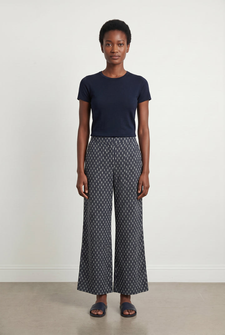 Pantalon Large Bleu et Blanc - Taille M/38 de la marque Caroll | PARAD117277 - Vendu par Paradigme - Image 1