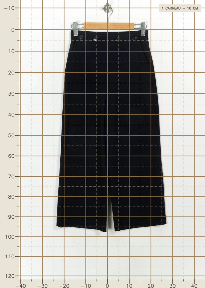 Pantalon Large Bleu - Taille S/36 de la marque Caroll | PARAD117300 - Vendu par Paradigme - Image 4