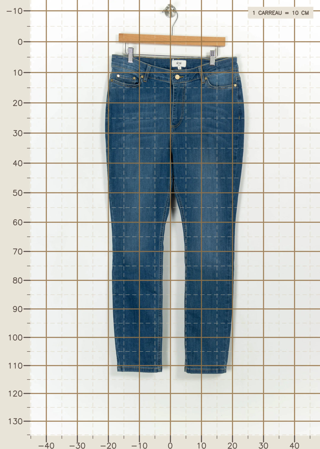 Jean Bleu - Taille XXXL/46 de la marque Almé | PARAD117306 - Vendu par Paradigme - Image 4