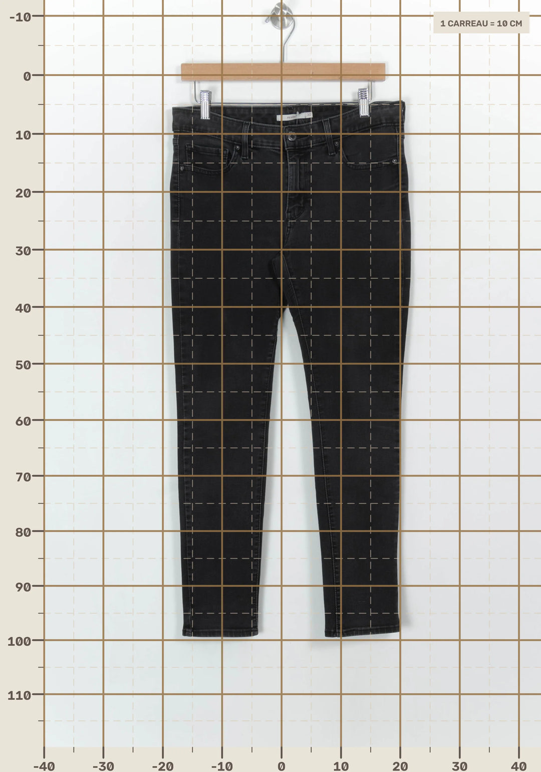 Jean Skinny Gris - Taille L/40 de la marque Levi&