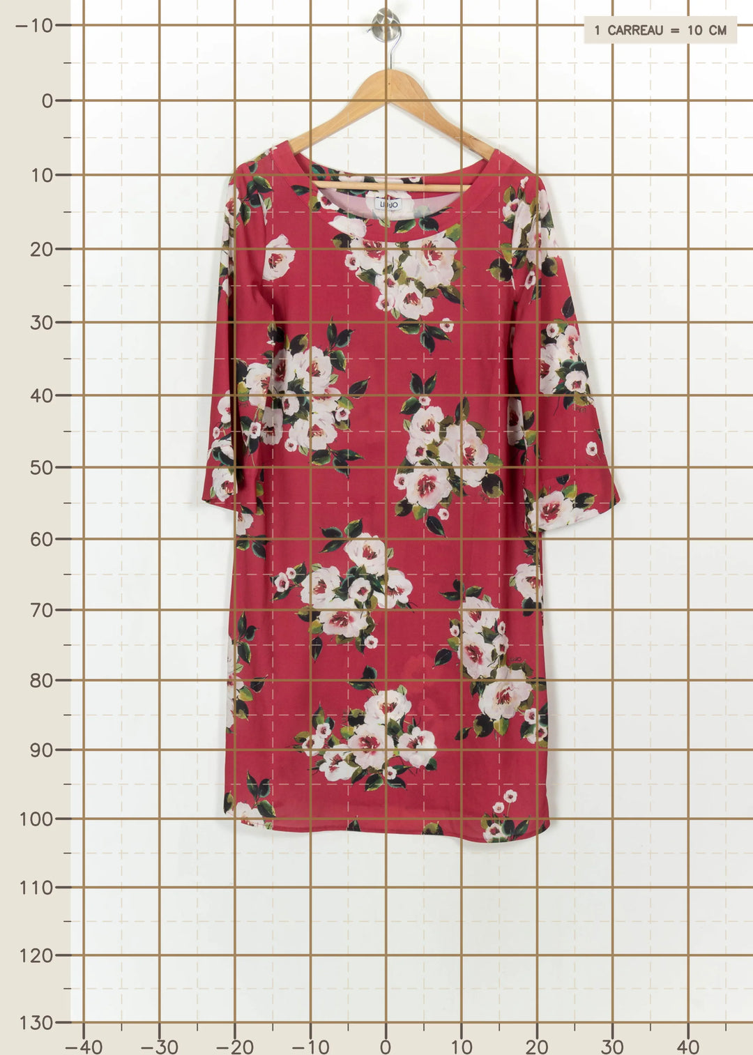 Robe Fleurie Rose et Blanche - Taille XXL/44 de la marque Liu Jo | PARAD117325 - Vendu par Paradigme - Image 4