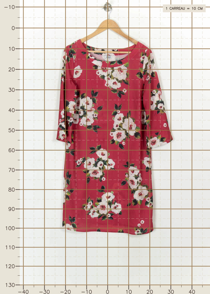 Robe Fleurie Rose et Blanche - Taille XXL/44 de la marque Liu Jo | PARAD117325 - Vendu par Paradigme - Image 4