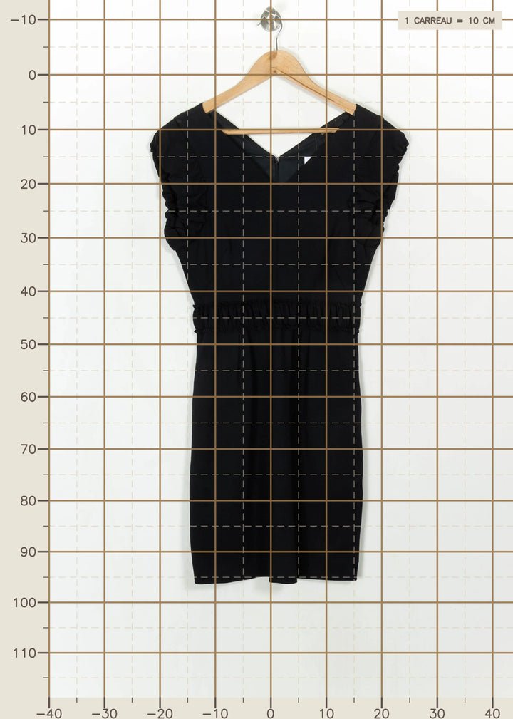 Robe Courte Noire - Taille M/38 de la marque Maje | PARAD117327 - Vendu par Paradigme - Image 4