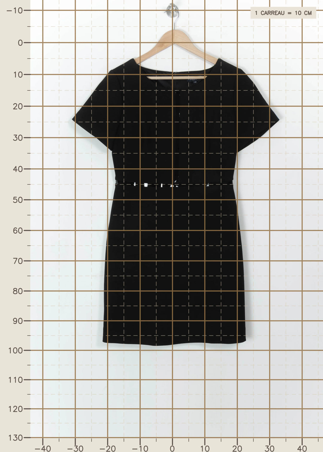 Robe Courte Noire - Taille L/40 de la marque Caroll | PARAD117328 - Vendu par Paradigme - Image 4