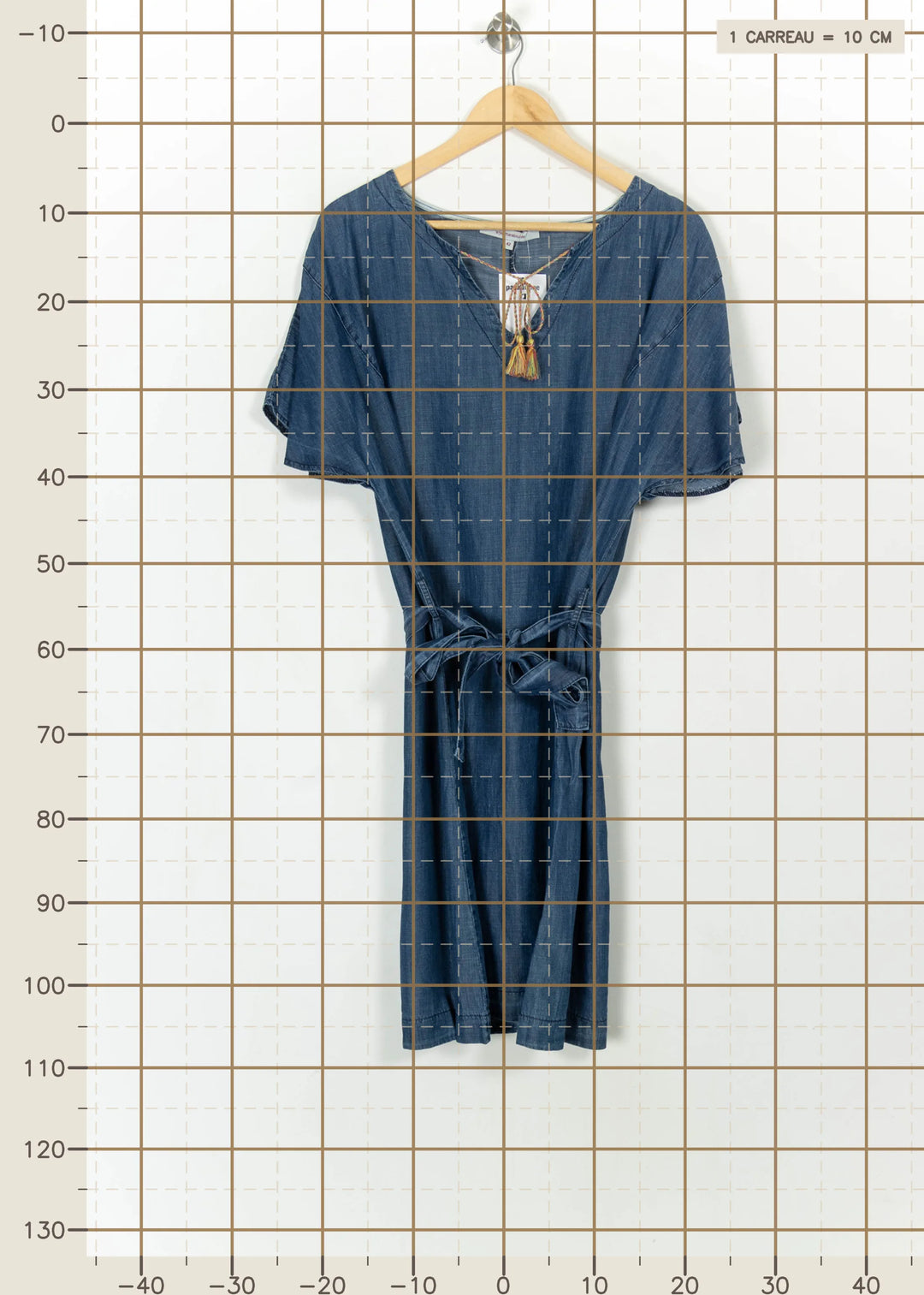 Robe Bleu - Taille XL/42 de la marque La Fée Maraboutée | PARAD117340 - Vendu par Paradigme - Image 4
