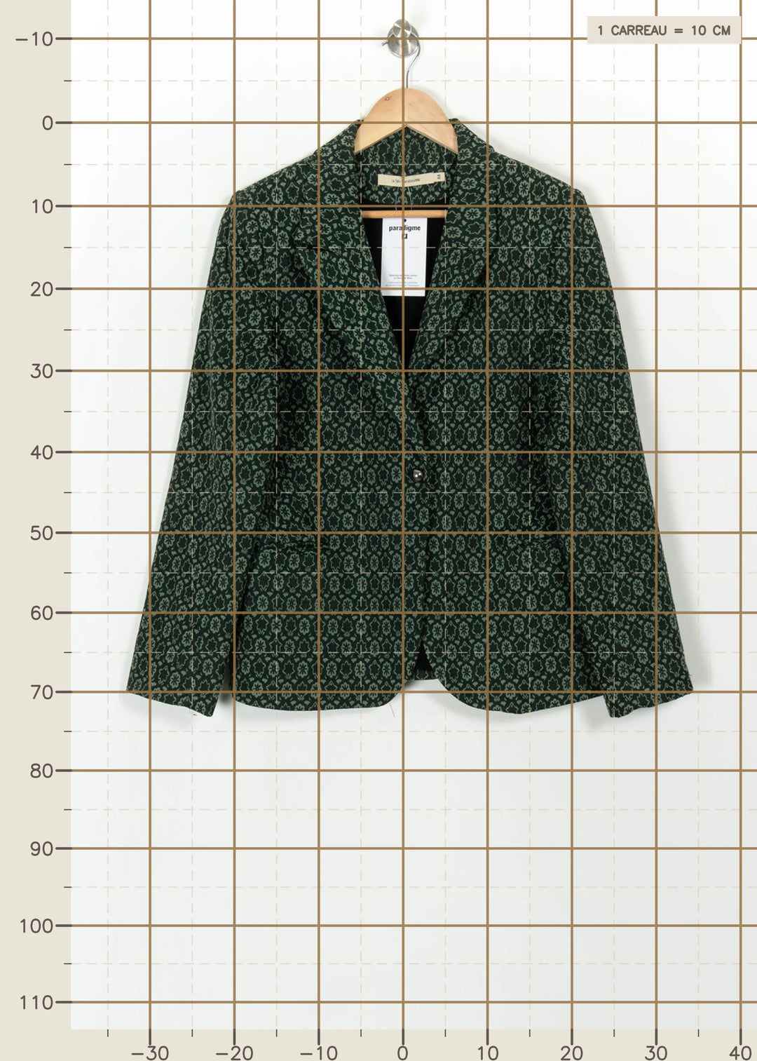 Blazer Vert - Taille XXL/44 de la marque La Fée Maraboutée | PARAD117341 - Vendu par Paradigme - Image 4