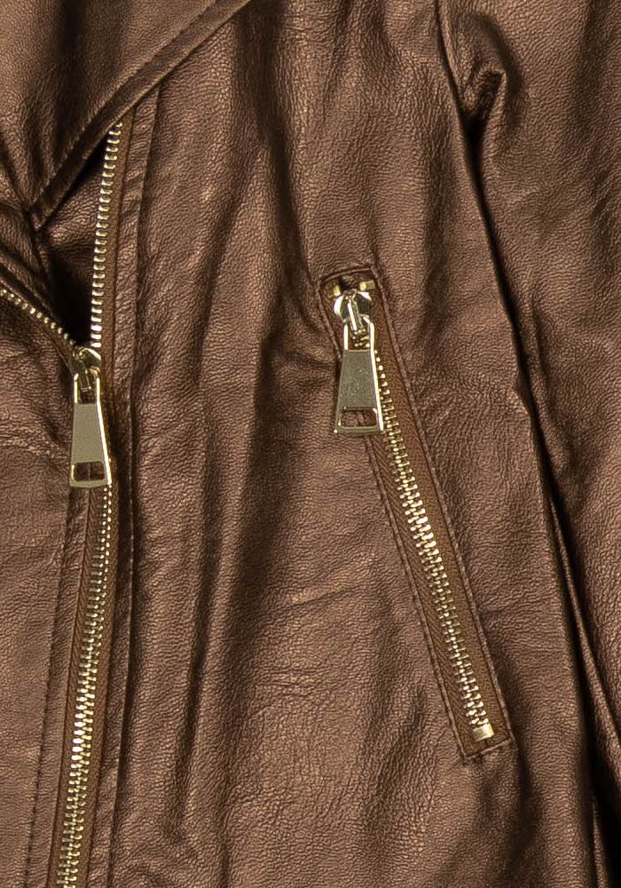 Blouson Marron - Taille L/40 de la marque La Fée Maraboutée | PARAD117343 - Vendu par Paradigme - Image 3