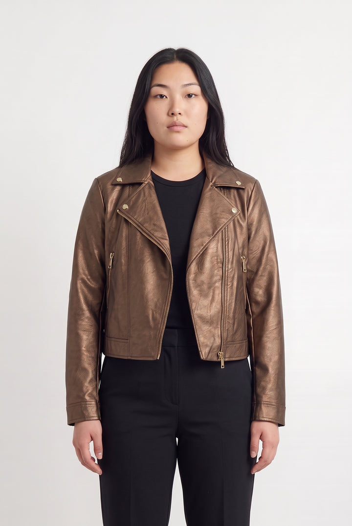 Blouson Marron - Taille L/40 de la marque La Fée Maraboutée | PARAD117343 - Vendu par Paradigme - Image 1
