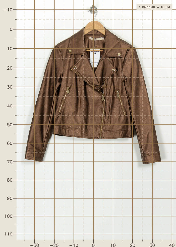 Blouson Marron - Taille L/40 de la marque La Fée Maraboutée | PARAD117343 - Vendu par Paradigme - Image 4