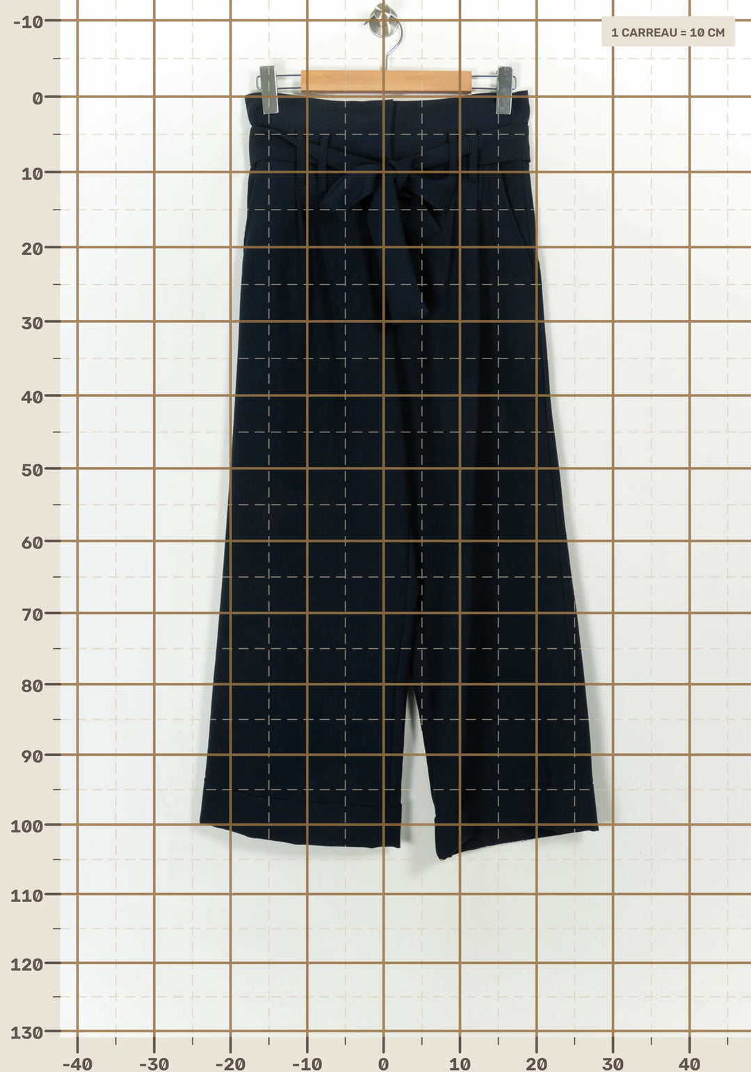 Pantalon Large Bleu - Taille L/40 de la marque La Fée Maraboutée | PARAD117366 - Vendu par Paradigme - Image 4