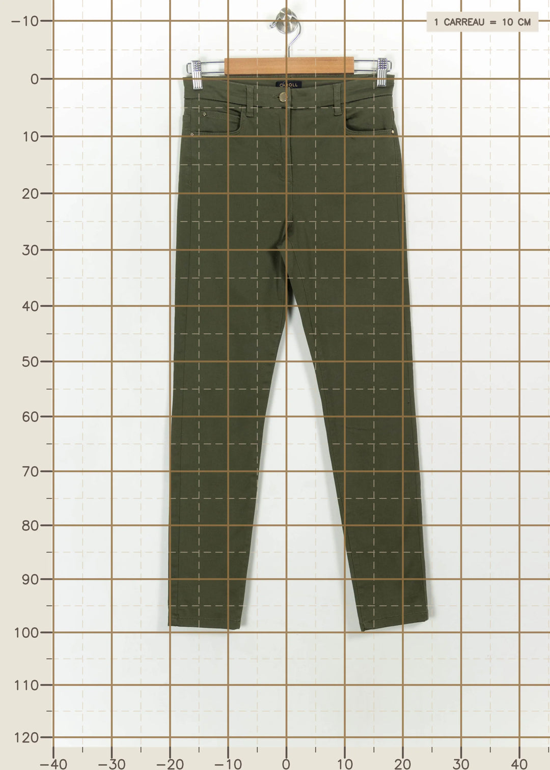Jean Vert - Taille M/38 de la marque Caroll | PARAD117367 - Vendu par Paradigme - Image 4
