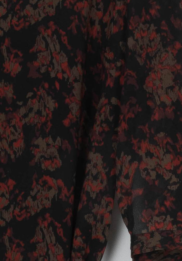 Robe Midi Noire et Rouge - Taille M/38 de la marque IKKS | PARAD117372 - Vendu par Paradigme - Image 3