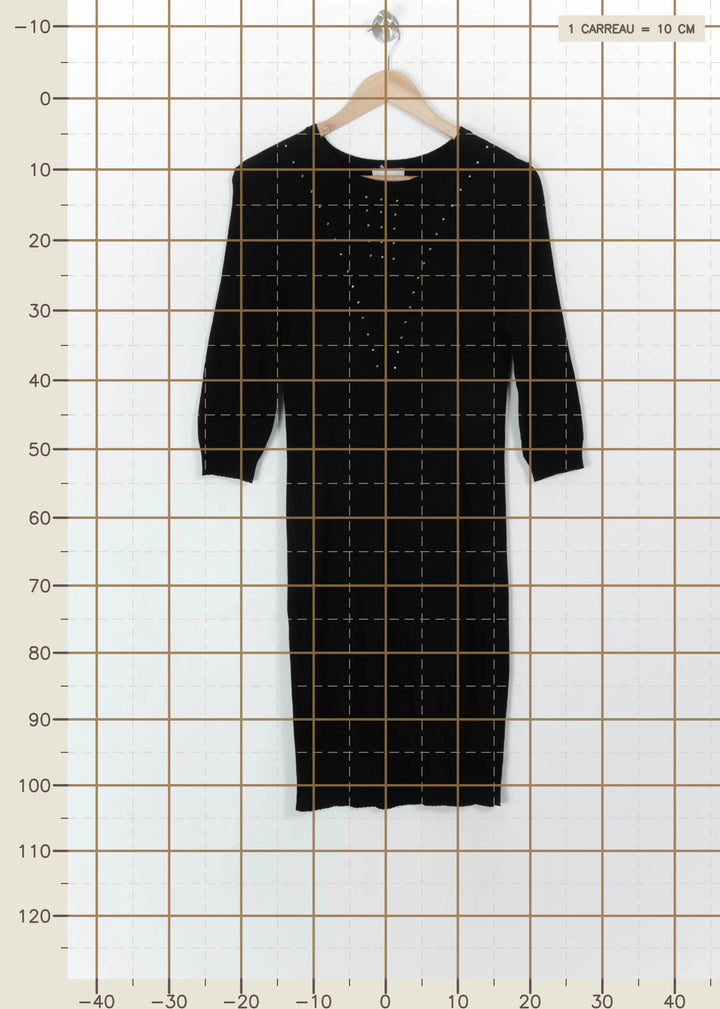 Robe Pull Noire - Taille S/36 de la marque Liu Jo | PARAD117373 - Vendu par Paradigme - Image 4