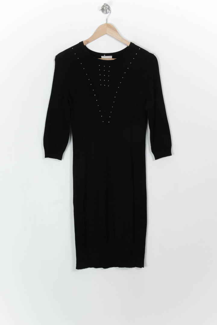 Robe Pull Noire - Taille S/36 de la marque Liu Jo | PARAD117373 - Vendu par Paradigme - Image 2