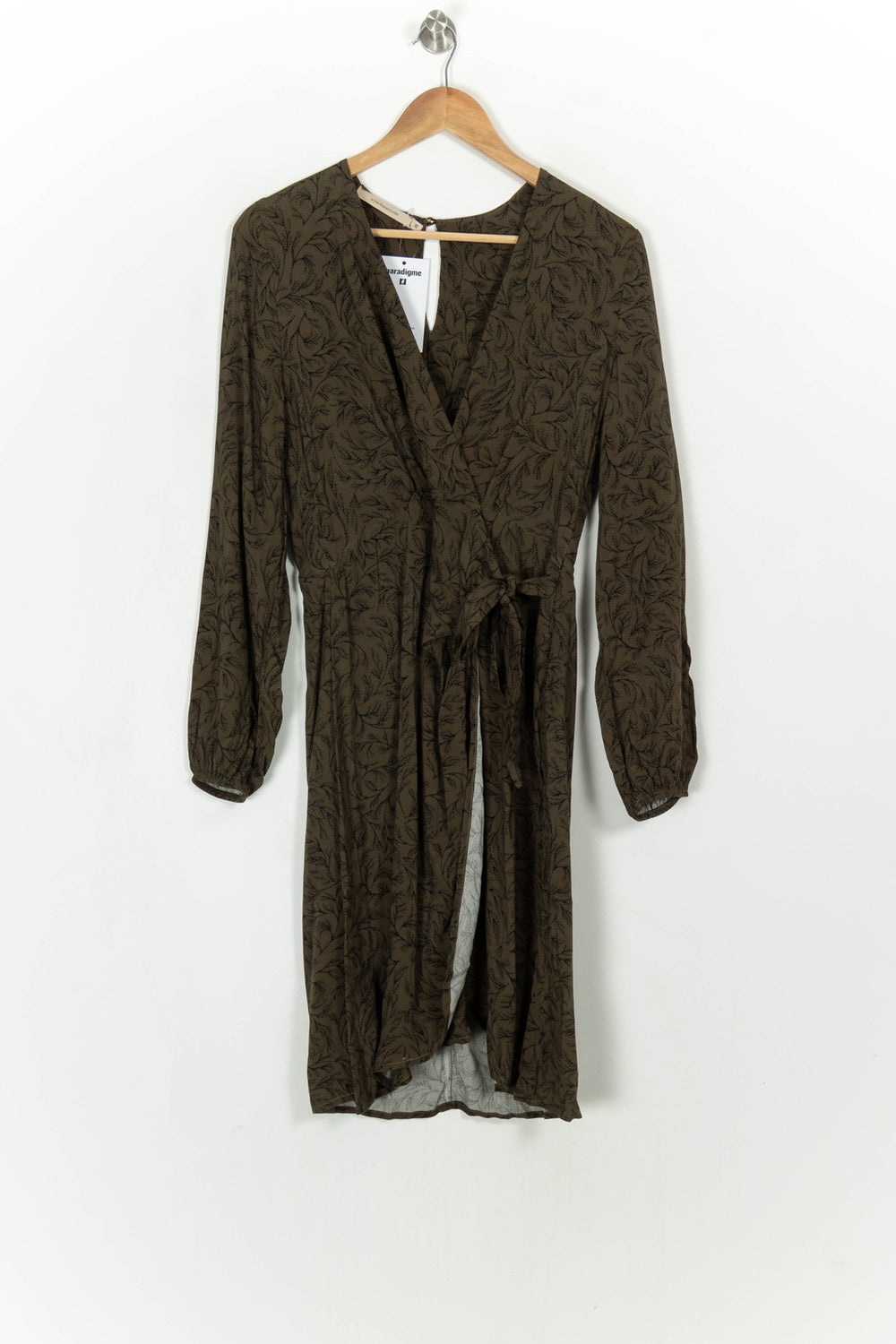 Robe Portefeuille Verte - Taille M/38 de la marque La Fée Maraboutée | PARAD117374 - Vendu par Paradigme - Image 2