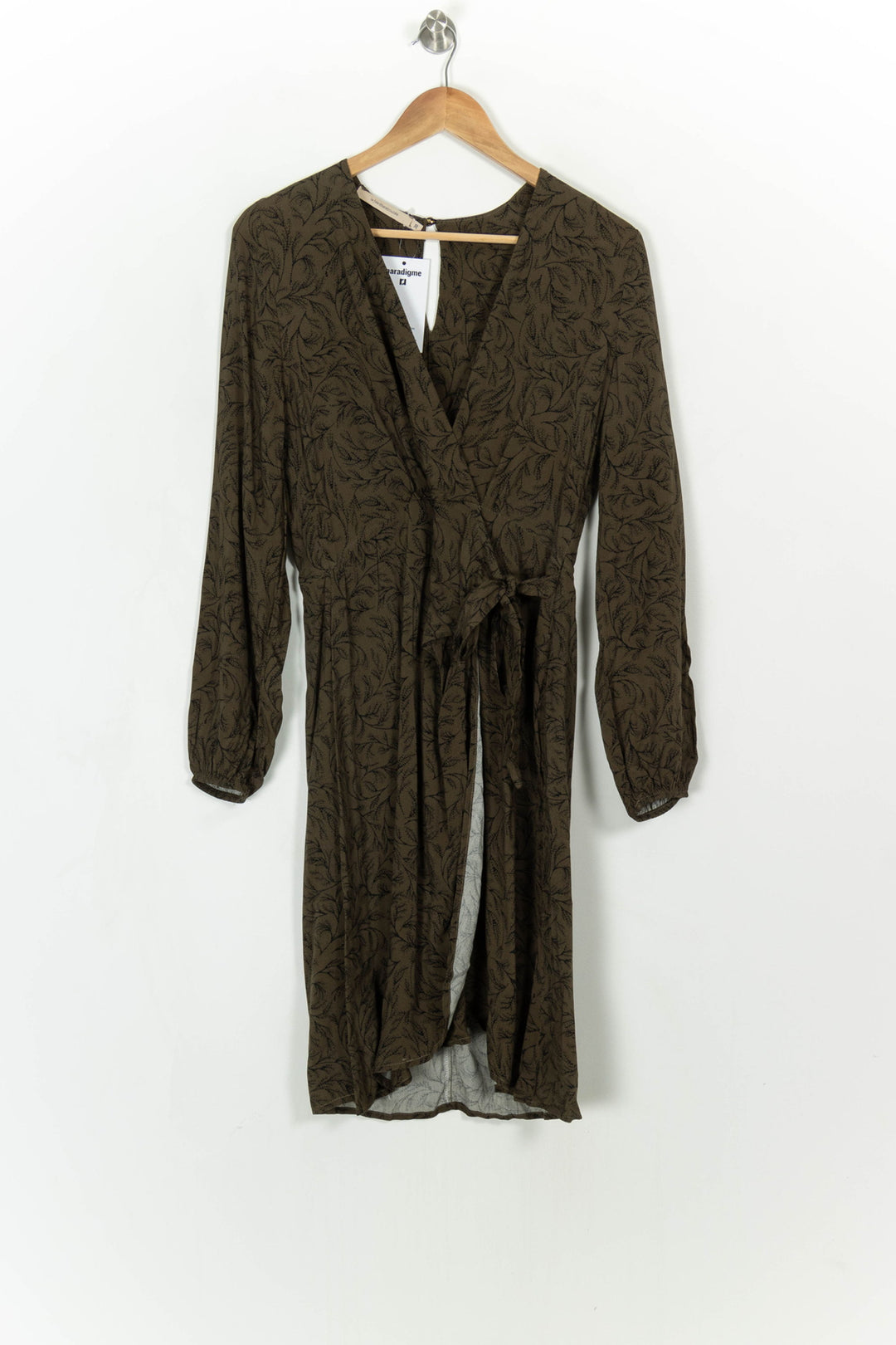 Robe Portefeuille Verte - Taille M/38 de la marque La Fée Maraboutée | PARAD117374 - Vendu par Paradigme - Image 2