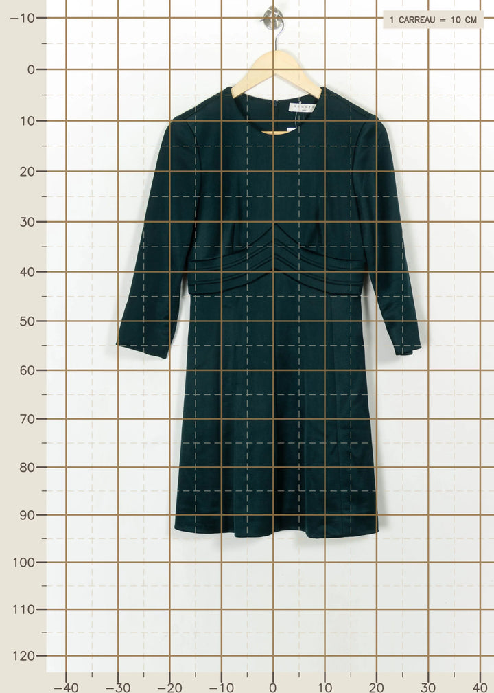 Robe Courte Verte - Taille L/40 de la marque Sandro | PARAD117375 - Vendu par Paradigme - Image 4