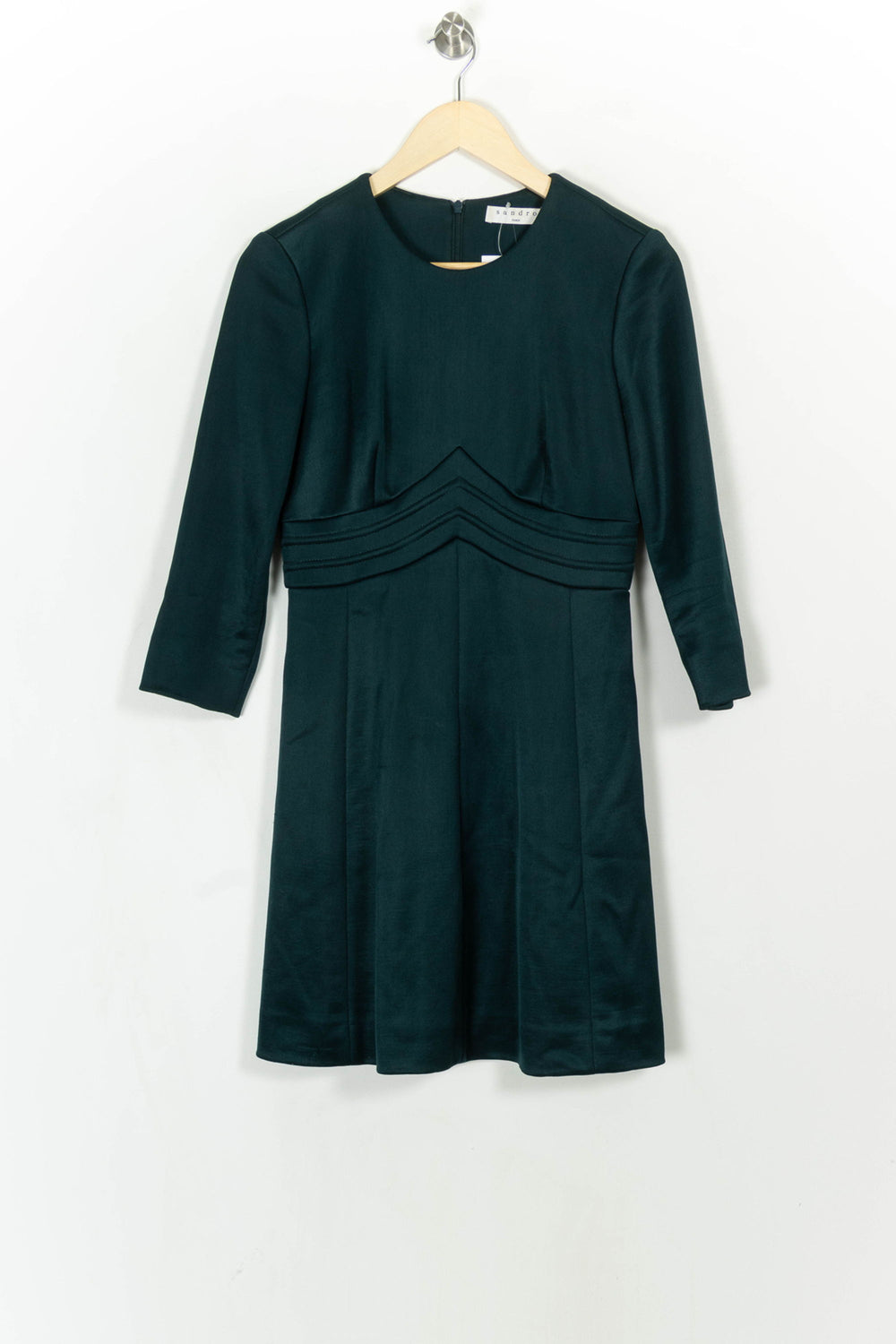 Robe Courte Verte - Taille L/40 de la marque Sandro | PARAD117375 - Vendu par Paradigme - Image 2