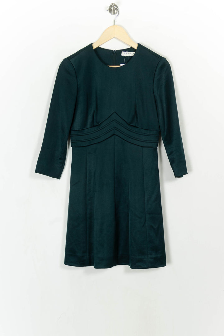 Robe Courte Verte - Taille L/40 de la marque Sandro | PARAD117375 - Vendu par Paradigme - Image 2