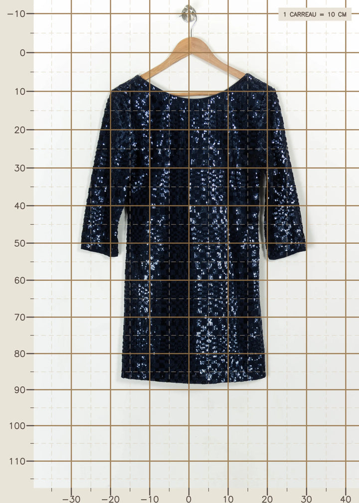 Robe Courte Bleue - Taille L/40 de la marque Suncoo | PARAD117376 - Vendu par Paradigme - Image 4