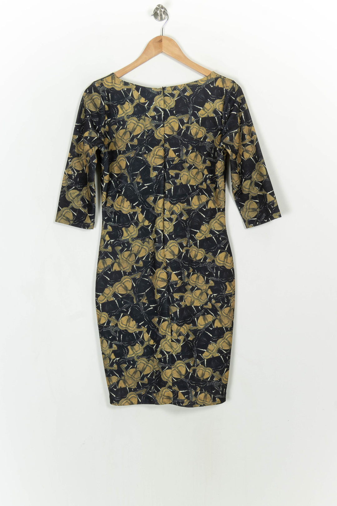 Robe Noire et Jaune - Taille XS/34 de la marque La Fée Maraboutée | PARAD117378 - Vendu par Paradigme - Image 5