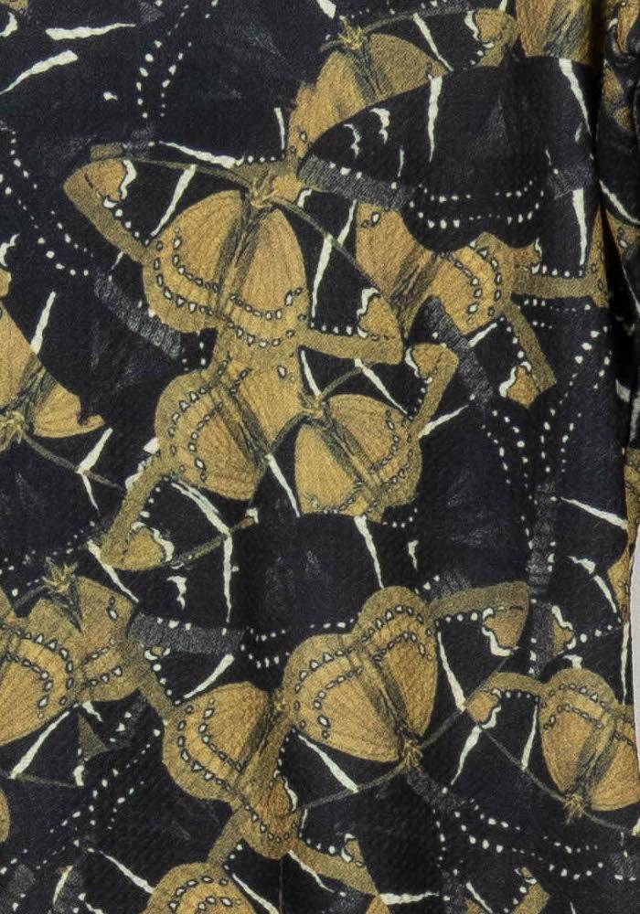 Robe Noire et Jaune - Taille XS/34 de la marque La Fée Maraboutée | PARAD117378 - Vendu par Paradigme - Image 3