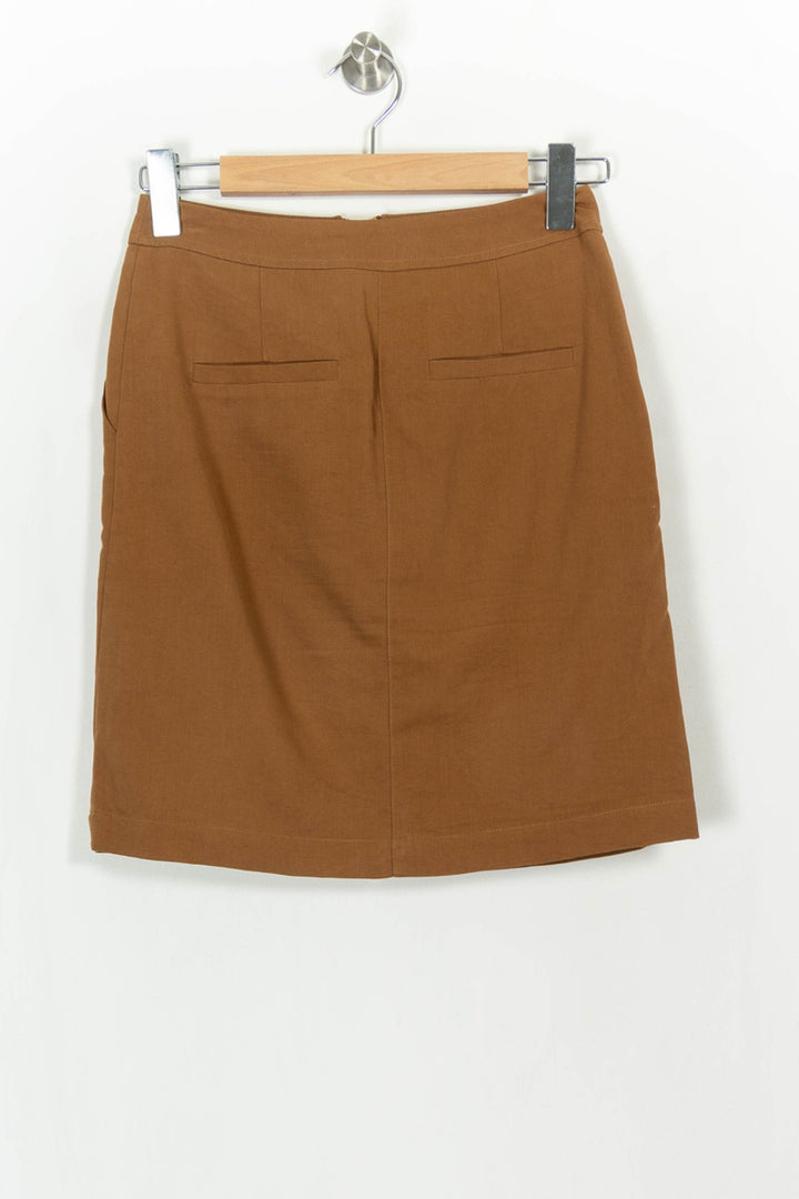 Jupe Droite Marron - Taille XS/34 de la marque Ekyog | PARAD117379 - Vendu par Paradigme - Image 5