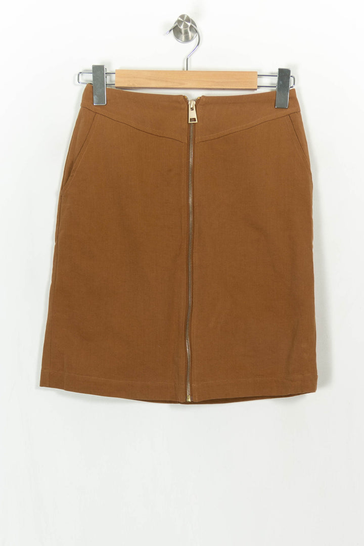 Jupe Droite Marron - Taille XS/34 de la marque Ekyog | PARAD117379 - Vendu par Paradigme - Image 2