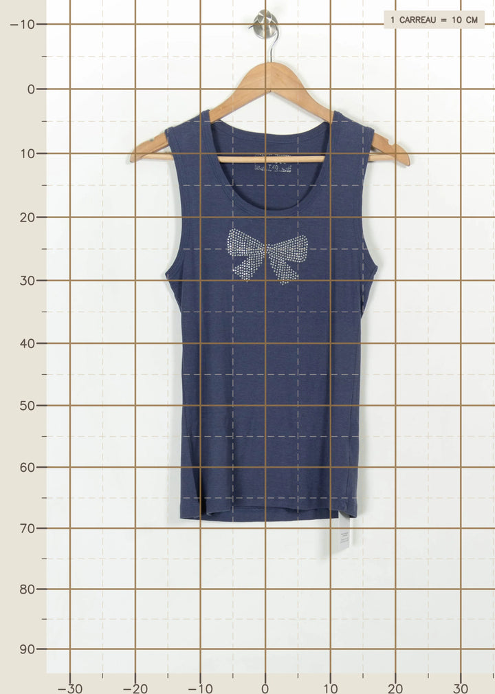 Débardeur Bleu - Taille L/40 de la marque Caroll | PARAD117383 - Vendu par Paradigme - Image 4