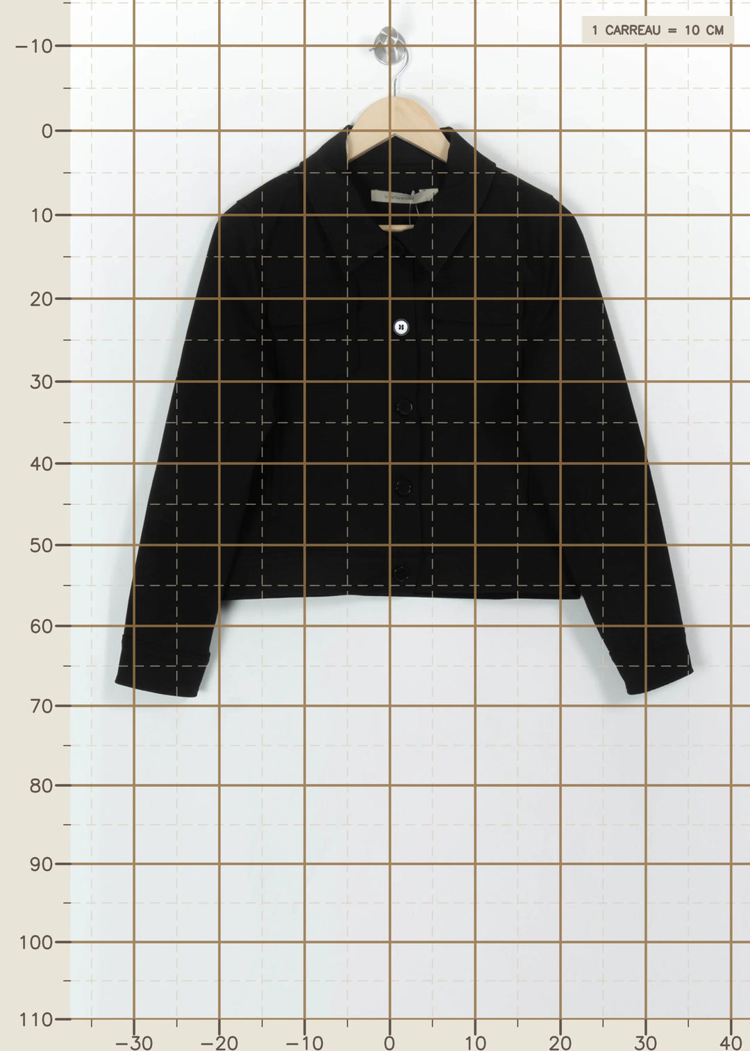 Veste Noire - Taille L/40 de la marque La Fée Maraboutée | PARAD117384 - Vendu par Paradigme - Image 4
