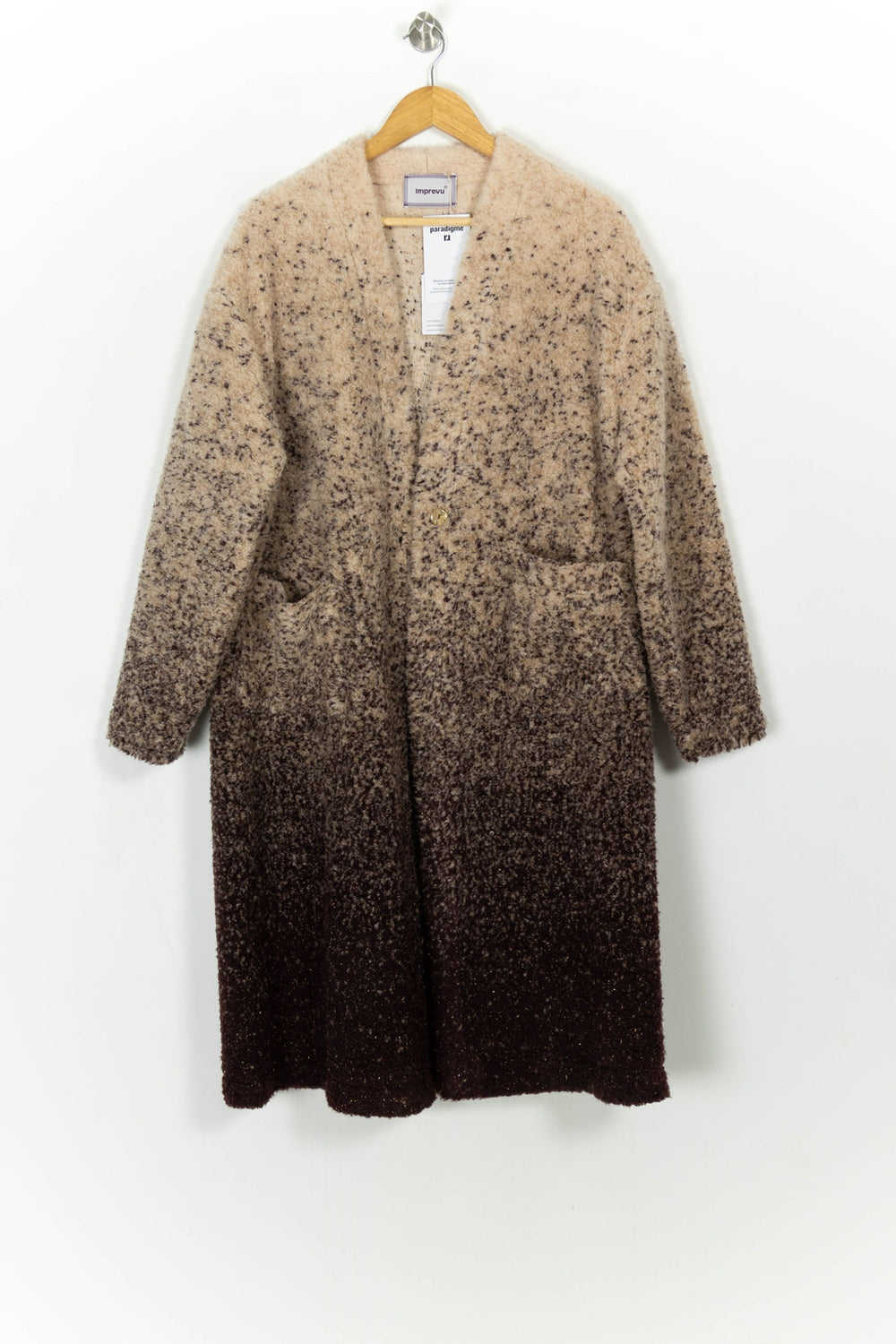 Manteau Beige et Marron - Taille S/36 de la marque Imprevu | PARAD117388 - Vendu par Paradigme - Image 2