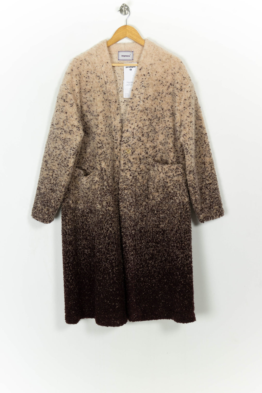 Manteau Beige et Marron - Taille S/36 de la marque Imprevu | PARAD117388 - Vendu par Paradigme - Image 2