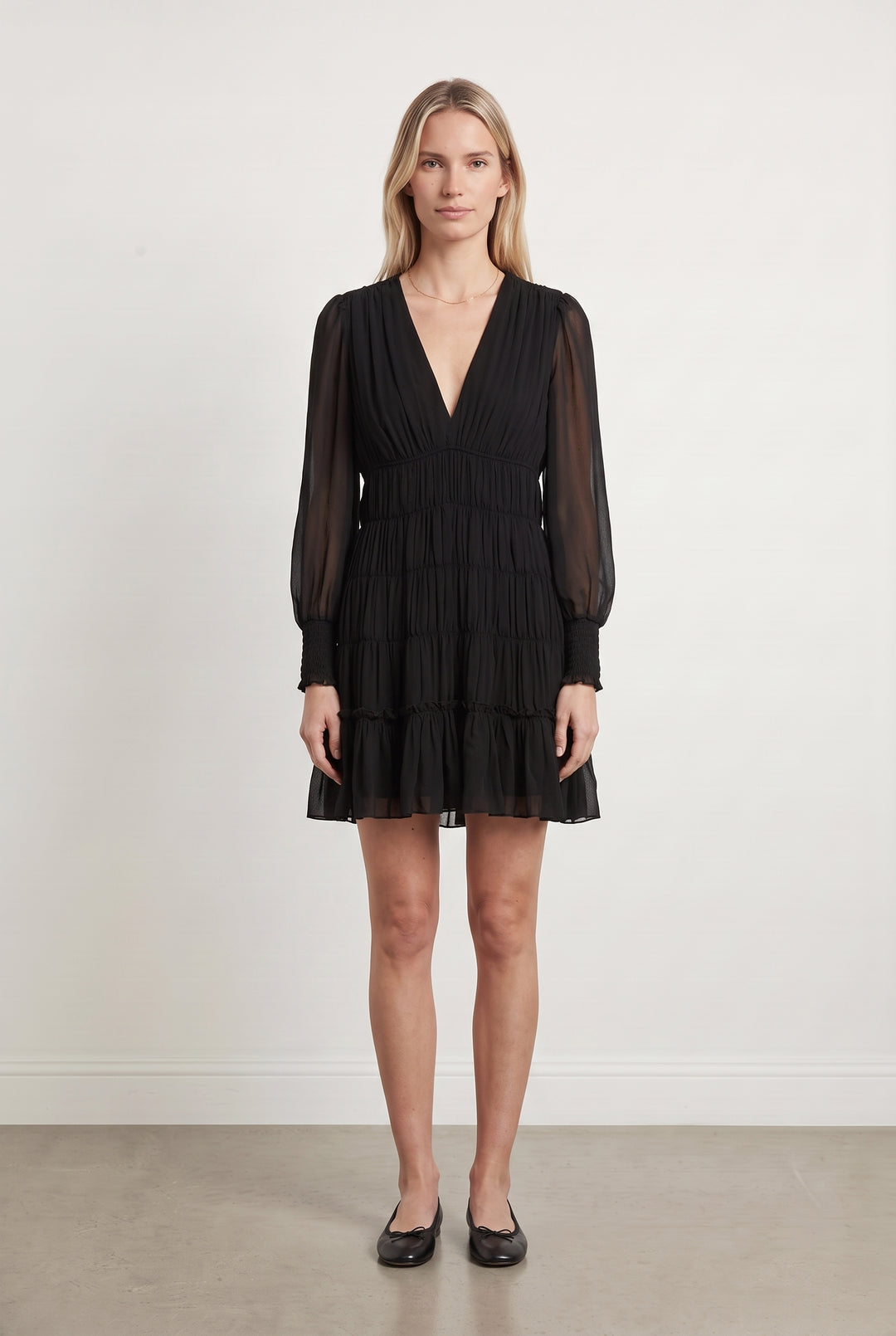 Robe Longue Noire - Taille S/36 de la marque Sandro | PARAD117398 - Vendu par Paradigme - Image 1
