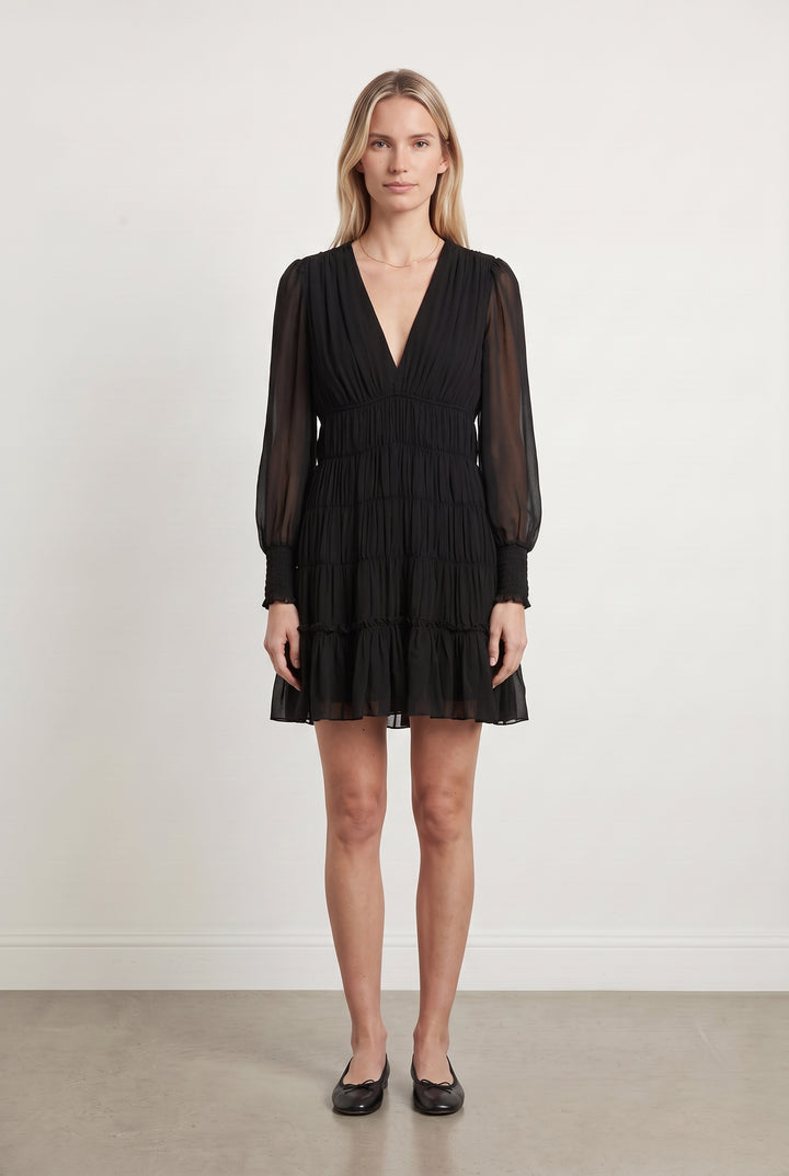 Robe Longue Noire - Taille S/36 de la marque Sandro | PARAD117398 - Vendu par Paradigme - Image 1