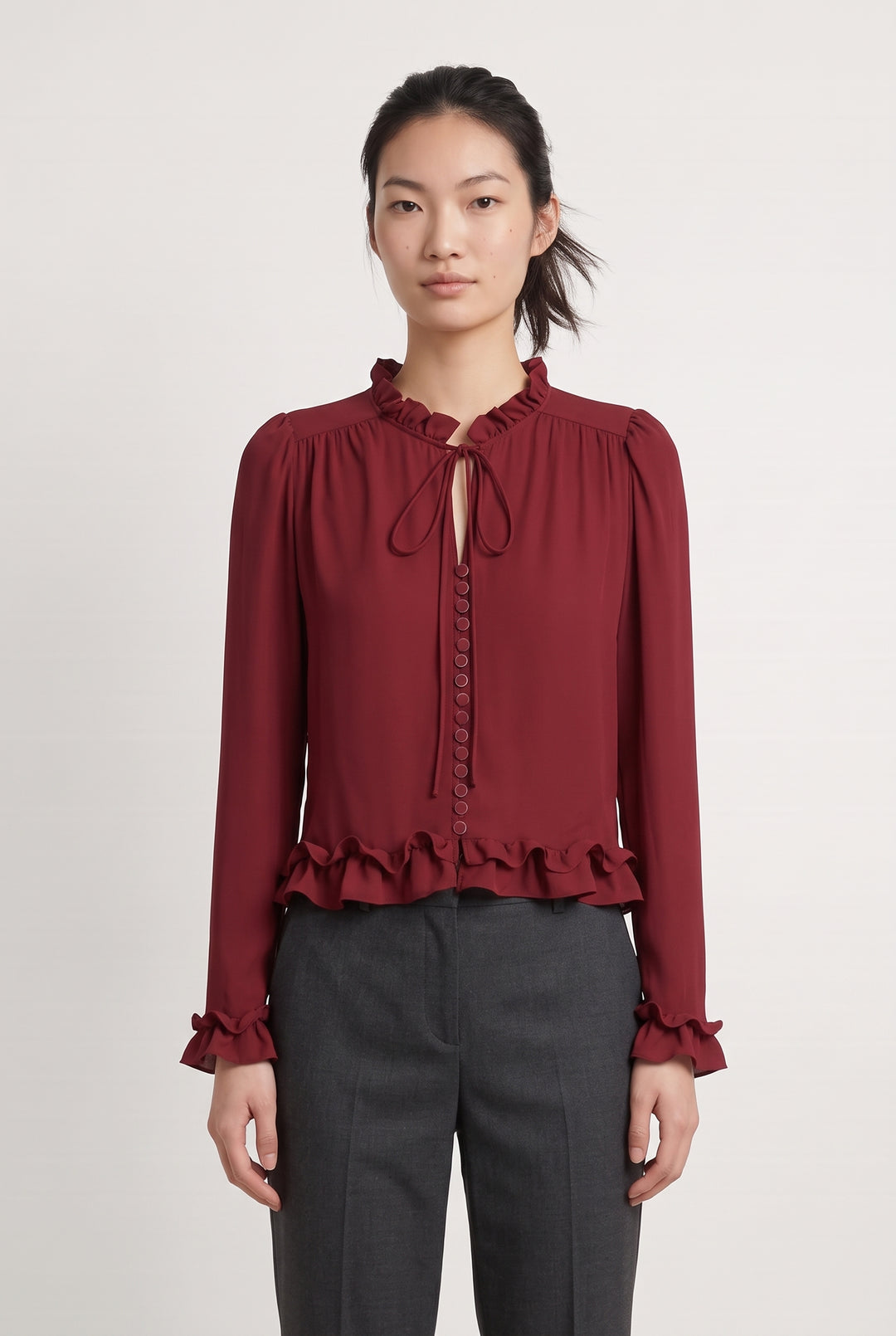 Chemisier Bordeaux - Taille M/38