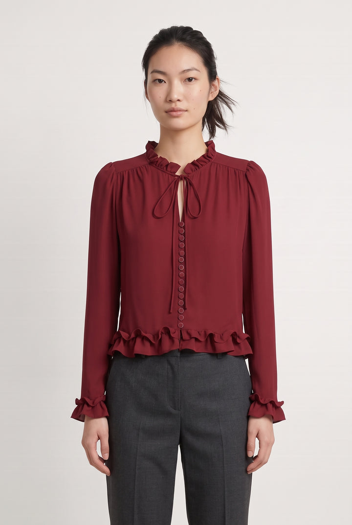Chemisier Bordeaux - Taille M/38