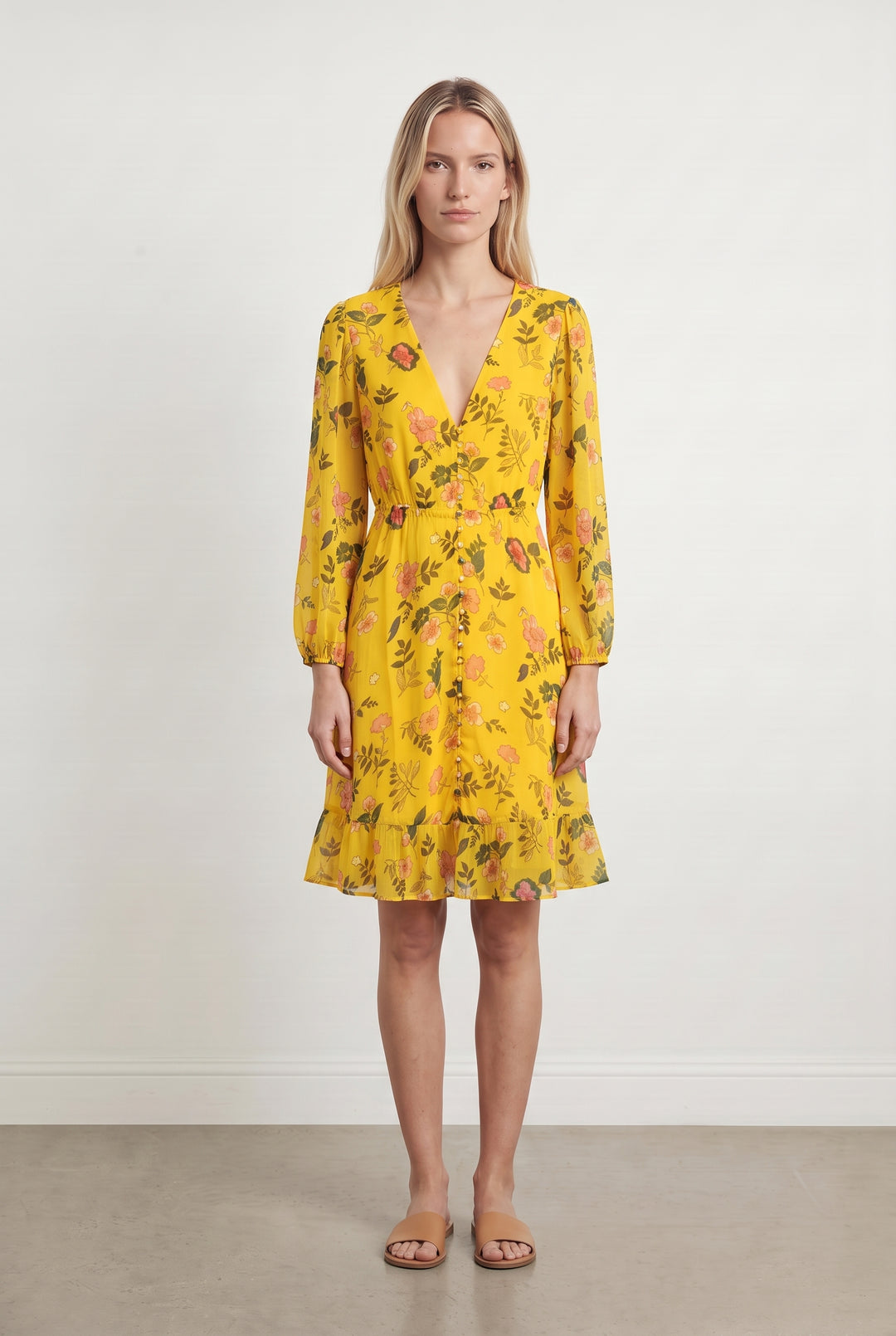 Robe Courte Jaune - Taille S/36