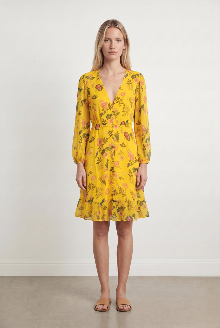 Robe Courte Jaune - Taille S/36